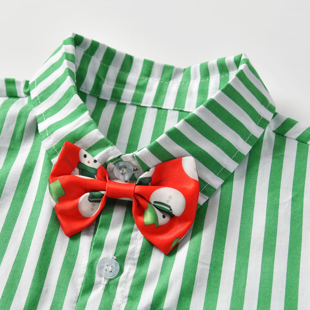 Jule baby børne sæt herre drenge tøj sæt festtøj t-shirt+bukser+vest 3 stk børne outfits tøj