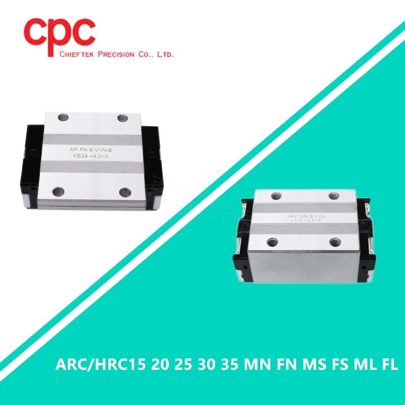 original Taiwan CPC linear guide block carriage ARC HRC 15 20 25 30 35 MN FN MS FS ML FL for CNC router linear rail