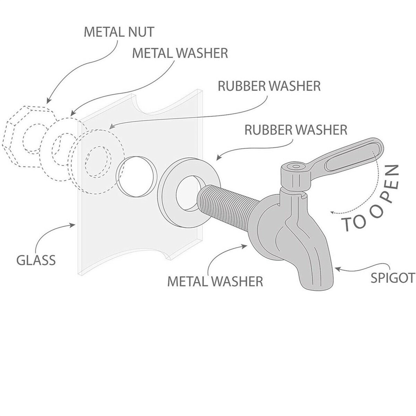 1 Pcs Stainless Steel Beverage Drink Water Dispenser Wine Barrel Spigot Faucet-tap Good Dispenser For Wine Tea Barrel