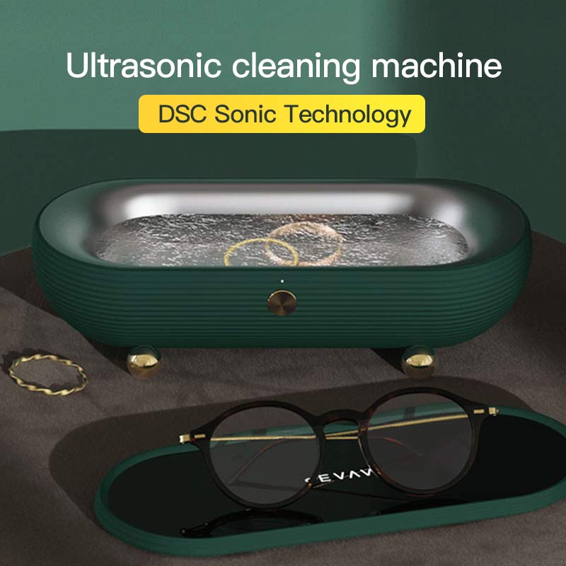 Household Ultrasonic Cleaner 45kHz Portable Retro Cleaning Machine Watch Glasses Jewerly Personal Care Ultrasonic Cleaner Device