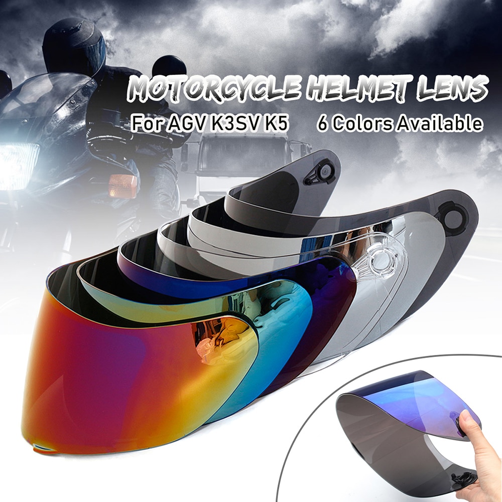 Motorfiets Wind Shield Helm Lens Visor Full Face Anti-Kras Helm Lens Fit Voor Agv K1 K3SV K5