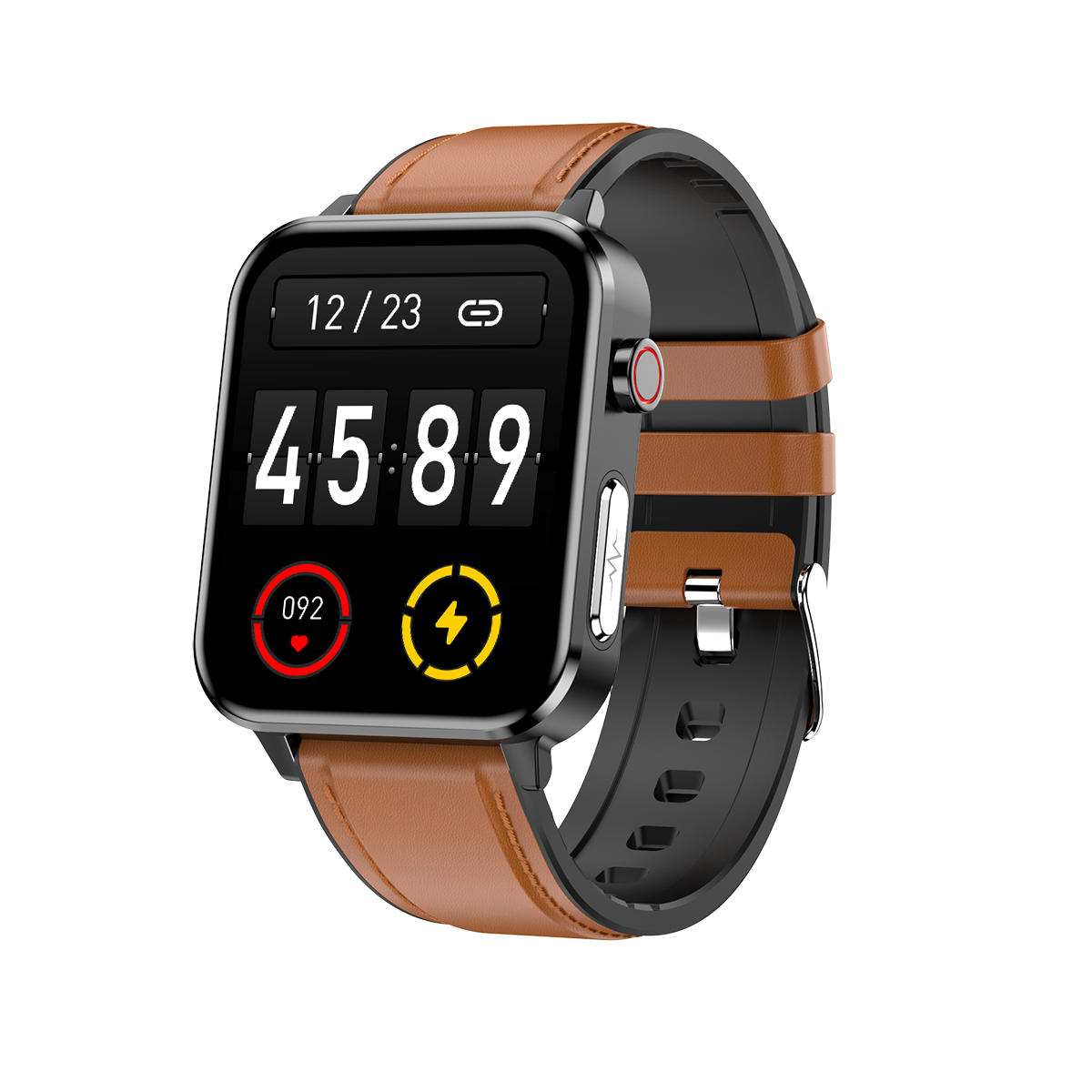 Ti Chip Smart Horloge E80 Mannen Vrouwen Temperatuur Meting IP68 Waterdichte Ppg + Ecg Hartslagmeter Fitness Tracker Smartwatch: E86 BKBWL
