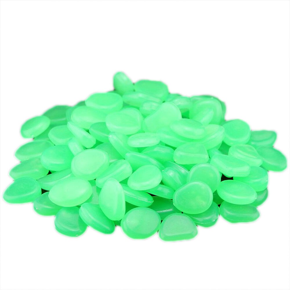 50 Glow In Dark Pebbles Stone Home Garden Walkway Aquarium Fish Tank Valentine Glow In The Dark Garden Pebbles Stones Rocks: A