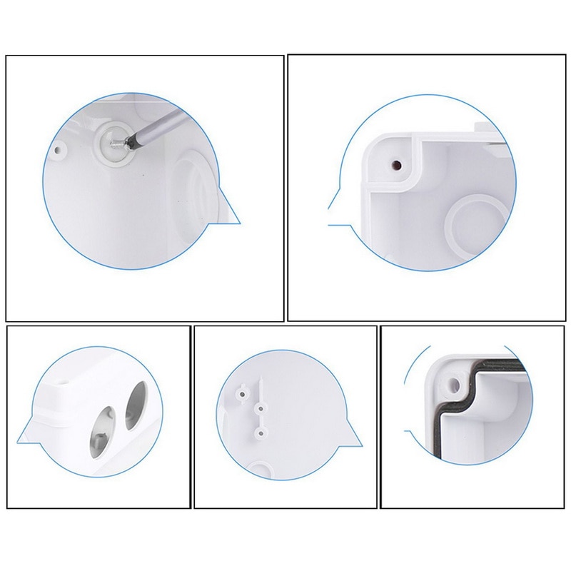 1Pcs ABS Plastic IP65 Waterproof DIY Outdoor Indoor Universal Electrical Project Enclosure Connection Cable Branch Junction Box