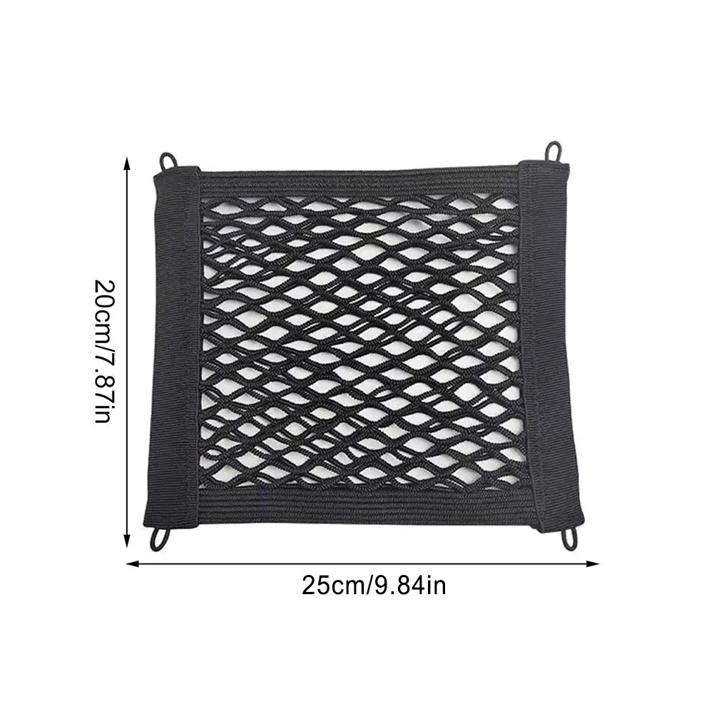1 red de almacenamiento elástica Extra grande para furgoneta de carga, autocaravana, hogar móvil, caravana, barco, accesorios interiores, 25x35cm: Gris
