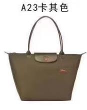 Lange griff große bestickte knödel tasche wasserdichte pendler tasche handtasche nylon leinwand tasche