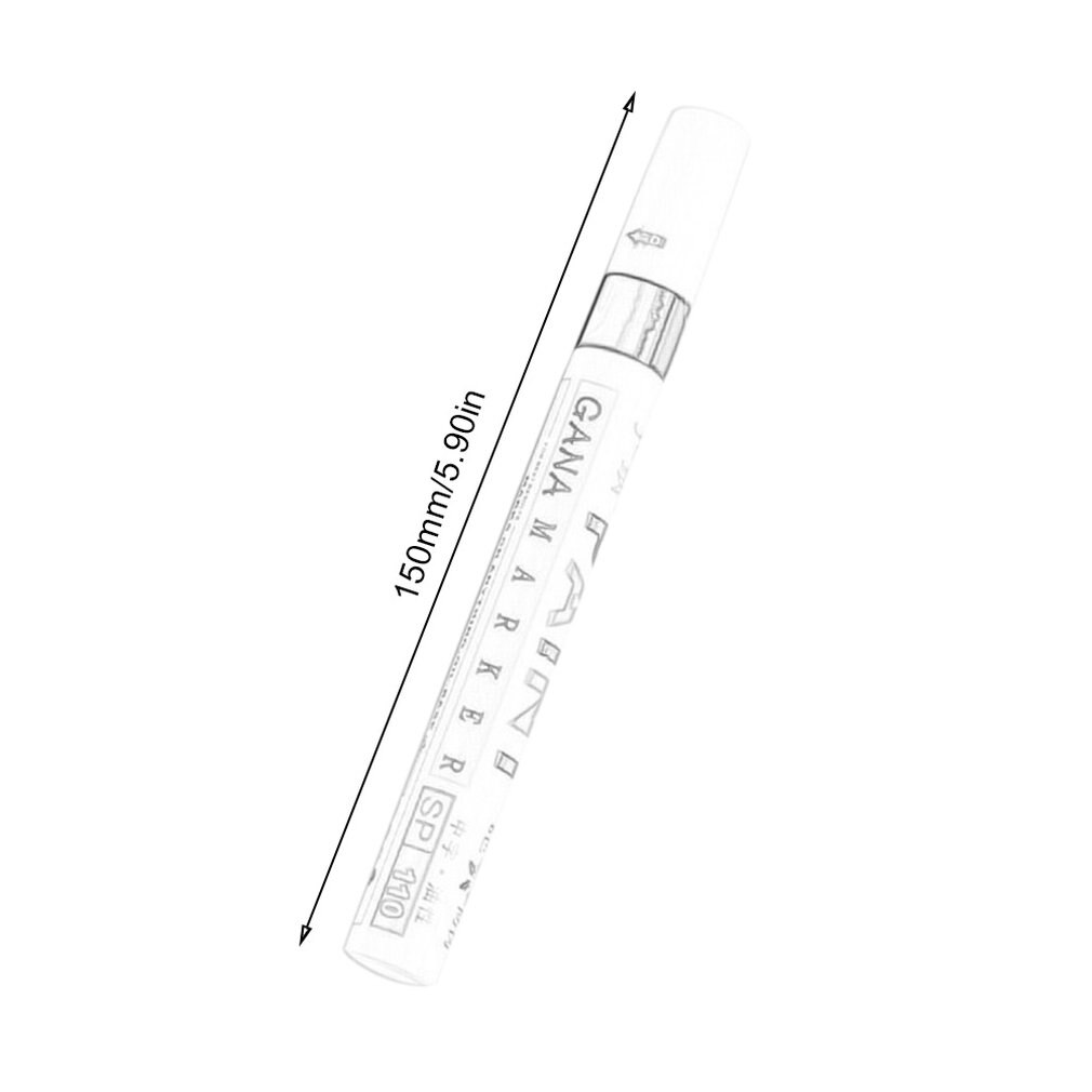 12 Kleuren Waterdicht Autobanden Loopvlak Cd Metalen Permanente Verf Marker Graffti Vette Marker Macador Caneta Stationery