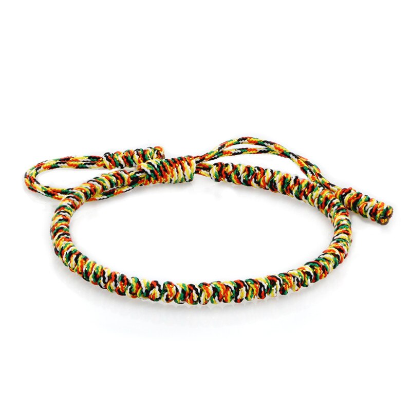 Tibétain bouddhiste à la main tressé Bracelet Multi couleur chanceux corde noeuds Bracelets pour femme hommes bouddha breloque Bracelet bijoux: Style 1