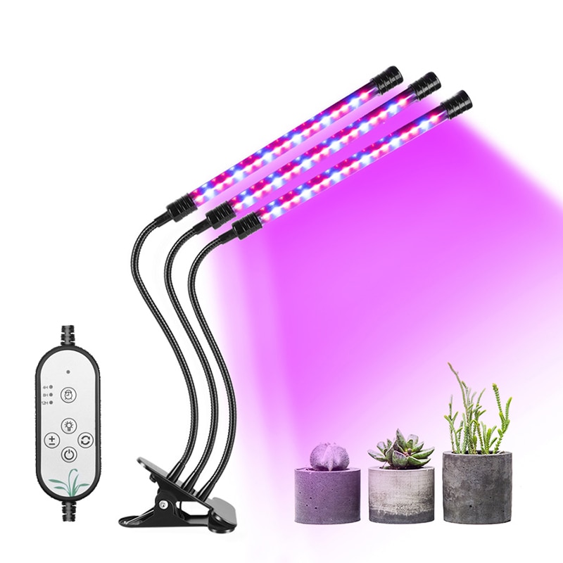 Leadly plantengroeilamp usb led-groeilamp buis volledig spectrum kamerplantenlamp met clip plantengroeilampen zaailingenlamp