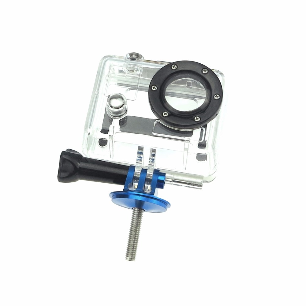 SHOOT alliage d'aluminium vélo vélo casque capuchon supérieur adaptateur monture pour GoPro Hero 9 8 7 5 Sjcam Xiaomi Yi 4K Lite Go Pro accessoire