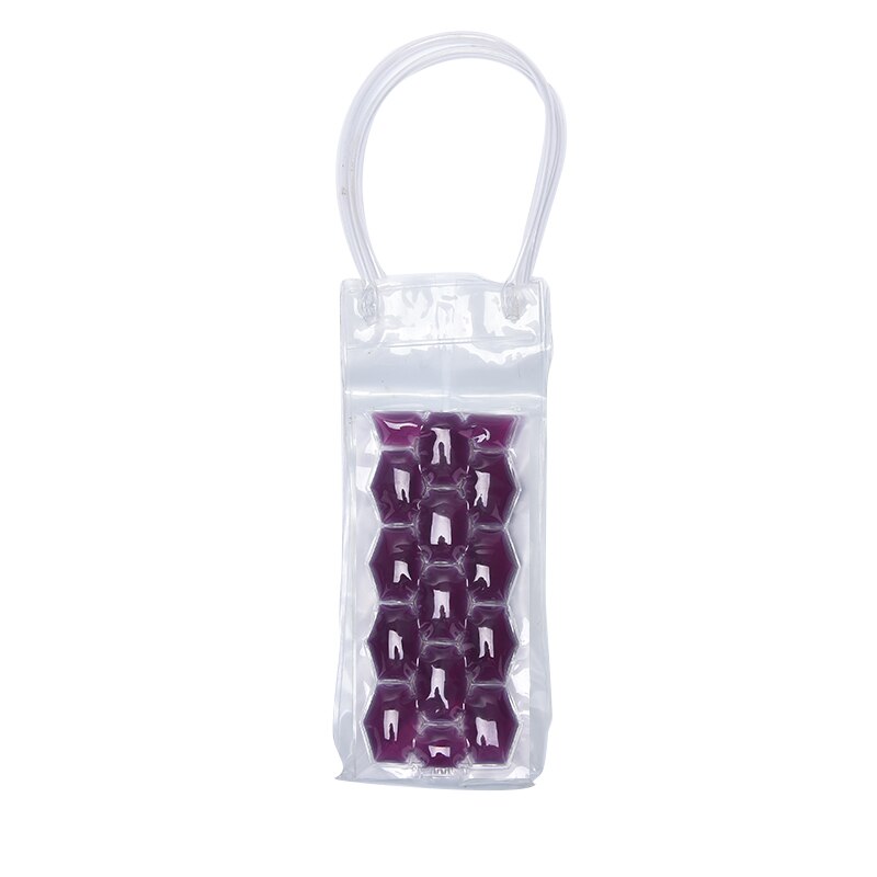 Wine Bottle Freezer Bag Chilling Cooler Ice Bag Beer Cooling Gel Holder Carrier Portable Liquor Ice-cold Tools: Purple