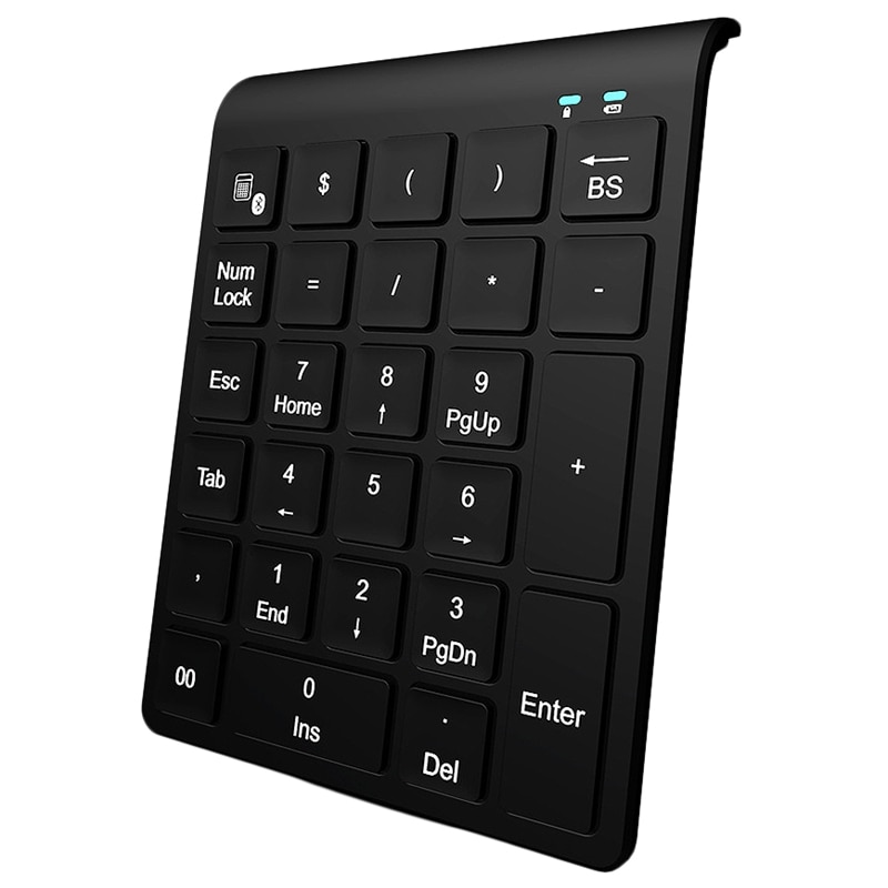 27 Toetsen Bluetooth Wireless Numeriek Toetsenbord Mini Numpad Met Meer Functietoetsen Digitale Toetsenbord Voor Pc Accounting Taken