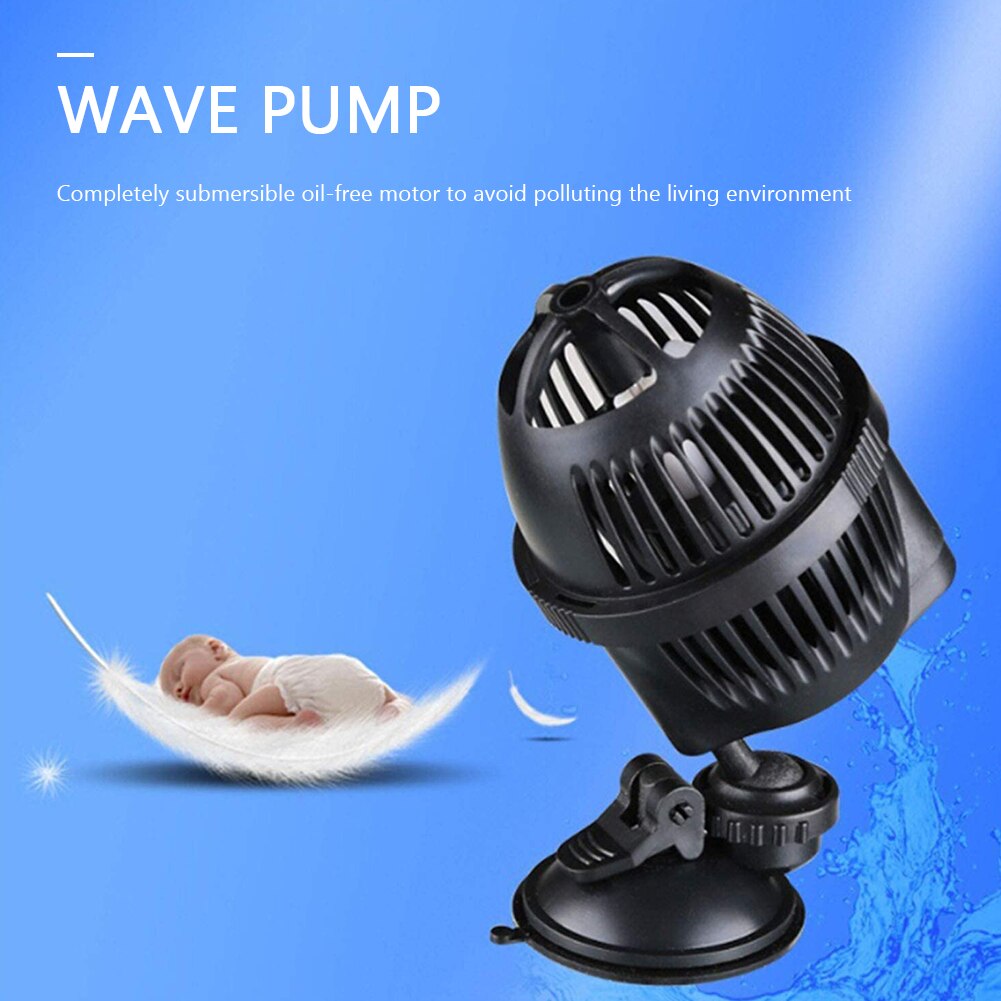 Wavemaker Water Pump Suction Cup Wave Maker Suction Surf Flow Pump 2.5W Submersible Power for Fish Tank