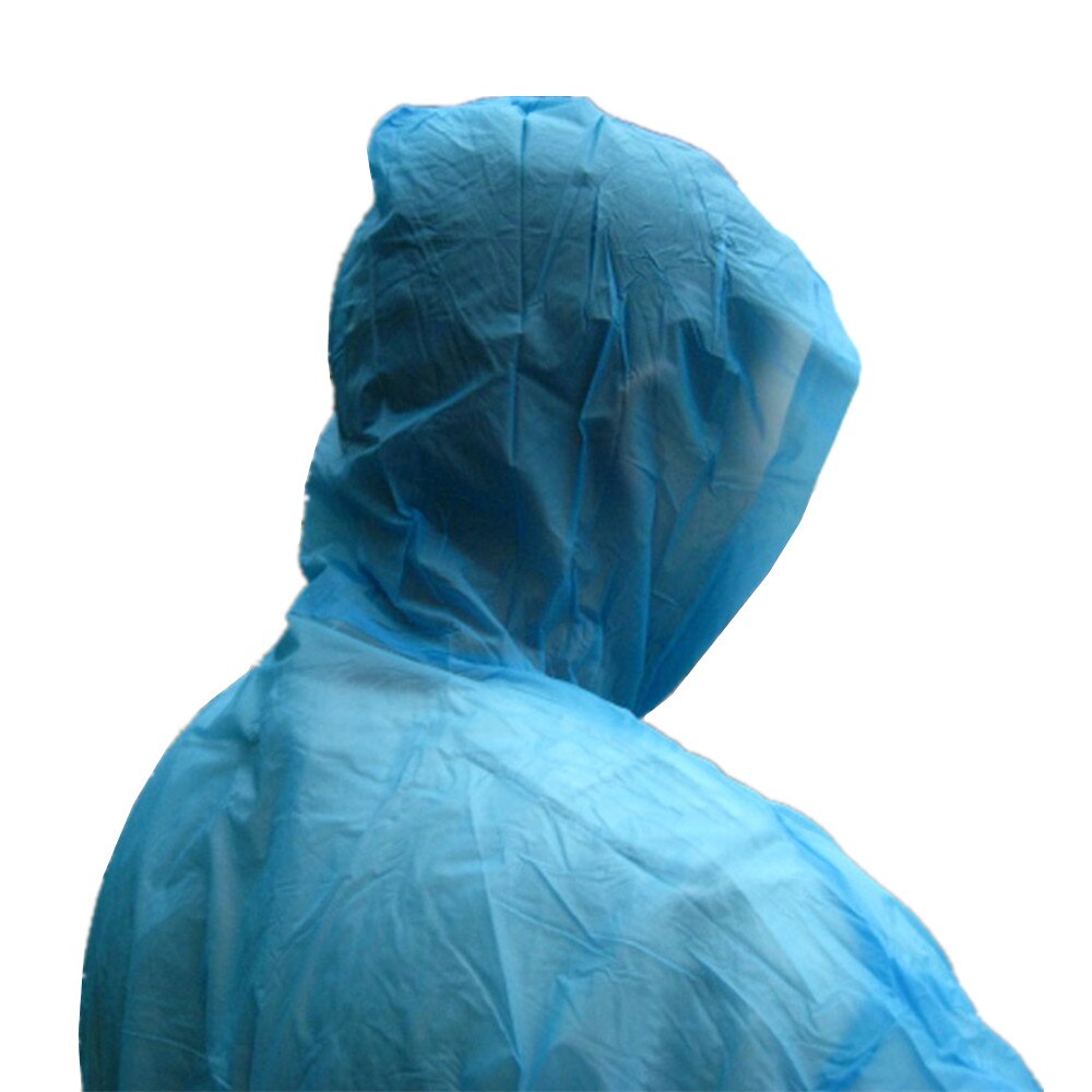 Gennemsigtig regnfrakke pvc vinyl vandtæt genbrug regnfrakke udendørs rejse bane hætteklædte poncho regnfrakker mænd kvinder regntøj