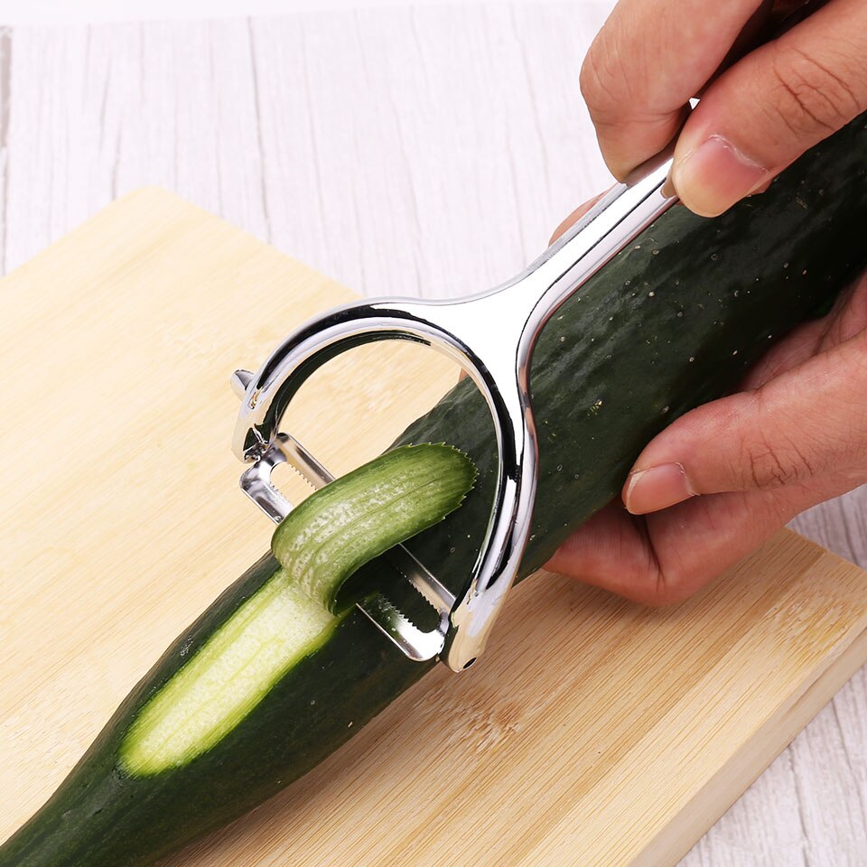 Potato Peeler Kitchen Accessories Vegetable Fruit Zester Stainless Steel Plating Three Colors Optional Cuisine Tools