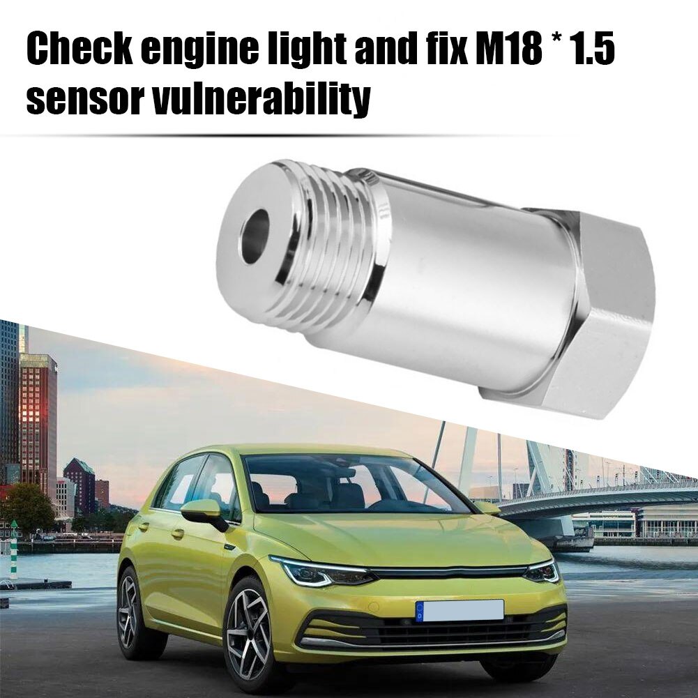 M18X1.5 Oxygen O2 Sensor Extender Car CEL Fix Check Engine Light Eliminator Adapter Converter O2 Oxygen Sensor Spacer
