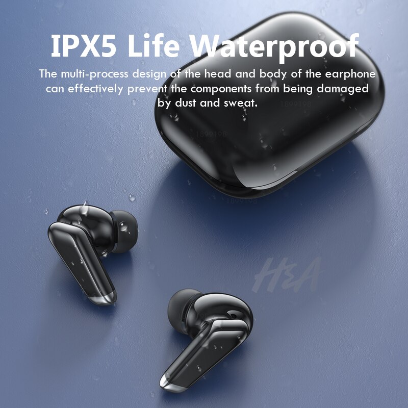Mini Bluetooth Earphone with LED Power Display 24h Play Time Wireless Headphones Bluetooth Earbud Touch Control Sport Waterproof