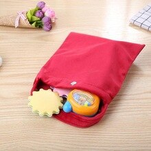 Portable Smooth Nordic Style Velvet Storage Bag Pocket Handbag Dust Bag