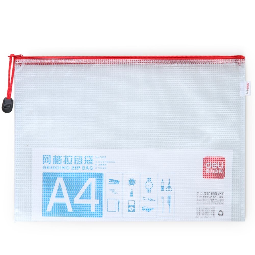 5 pcs/lot Papel A4 fichier dossier papeterie Document sac école & bureau fournitures étanche Document dossier Deli 5654