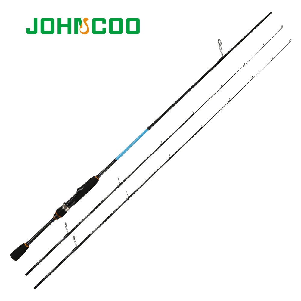 Johncoo vivid ul/ll/ml spindestang solid tip 2.1m 1.92m ørredstang hurtigvirkende kulstang til let jigging fiskestang aborre
