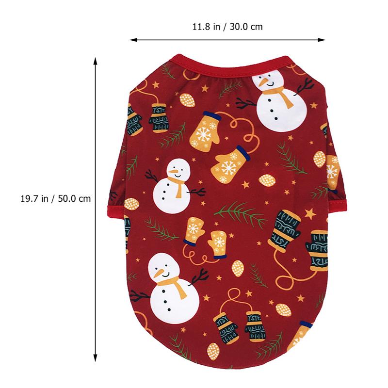 Snögubbe mönster husdjur kappa hund julkläder bedårande husdjur fest outfit