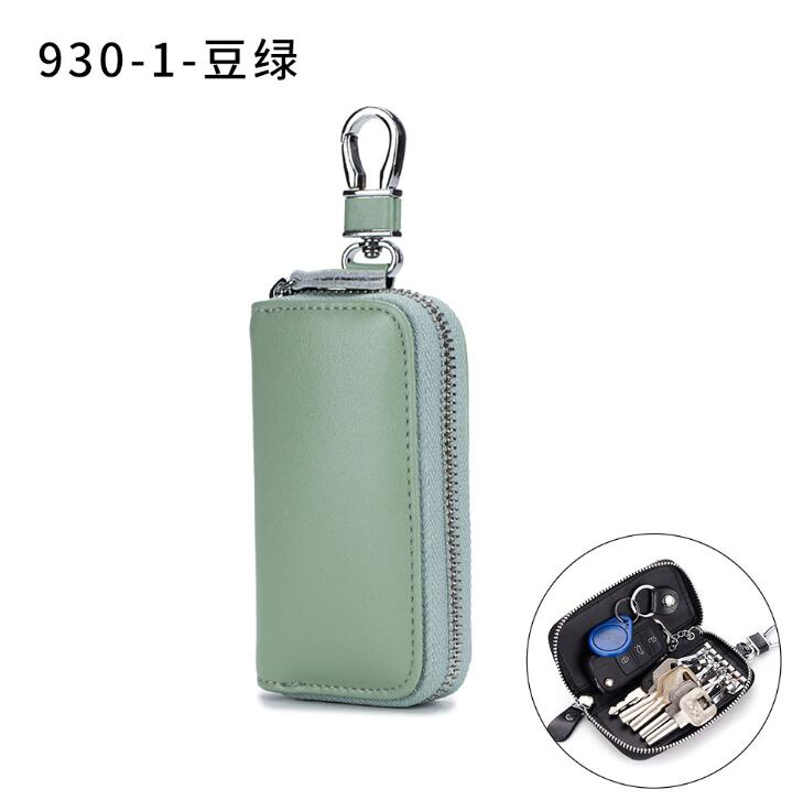 Mannen Pu Lederen Retro Autosleutels Huishoudster Houders Lady Zipper Sleutels Portefeuilles Unisex Autosleutel Case Key Organizer Pocket: 5