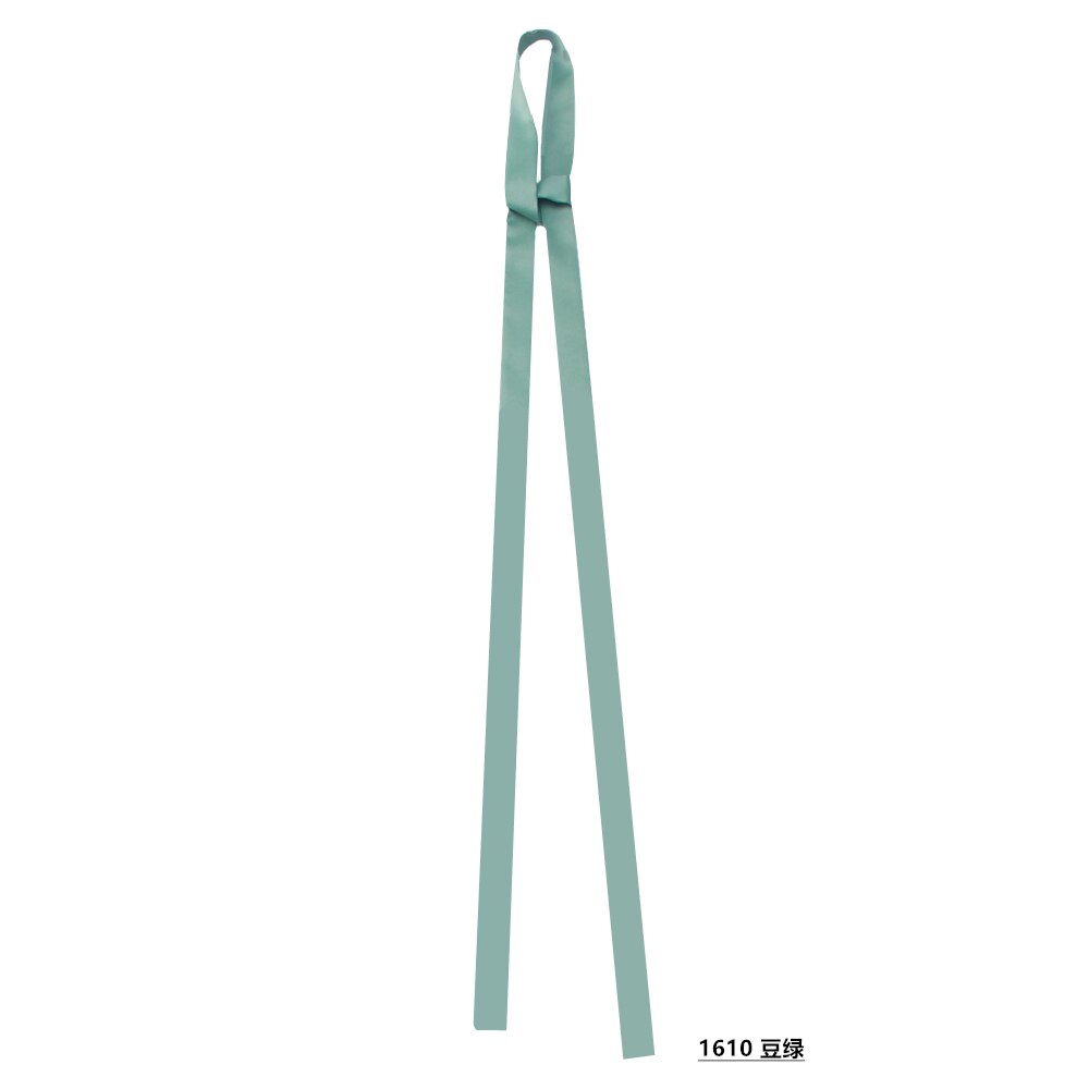 160*3CM mujeres color puro bufanda Extra larga y estrecha de cinta de seda bufandas corbata damas corbata delgada cuello bufandas cinta/correa de muñeca: 10