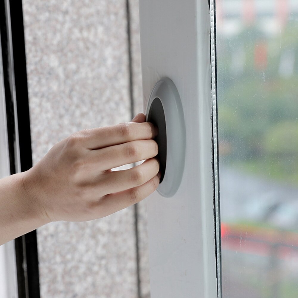 Paste Multi-Purpose Handle Home Rectangular Handle Glass Door And Window Sliding Door Push-pull Auxiliary Door Handle 2Pcs