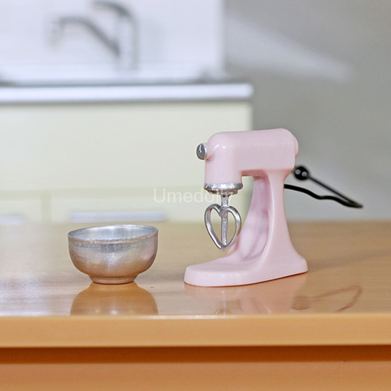 Cute Mini 1/12 Scale Dollhouse Miniature Blender Pretend Play Kitchen Appliances OB11 BJD Doll House Accessories Toy