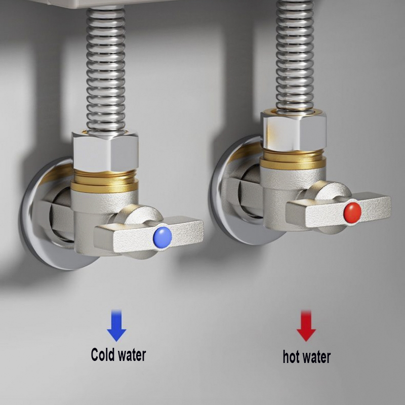 Brass and cold water inlet ball valve G1/2" bathroom kitchen sink stop valve toilet connection water pressure regulator