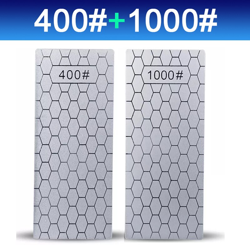 1/2/3/4pcs Diamond Knife Sharpening Stone 400# 600# 1000# 1200# Knife Sharpener Set Portable Honeycomb Whetstone Grindstone Tool: 400 1000