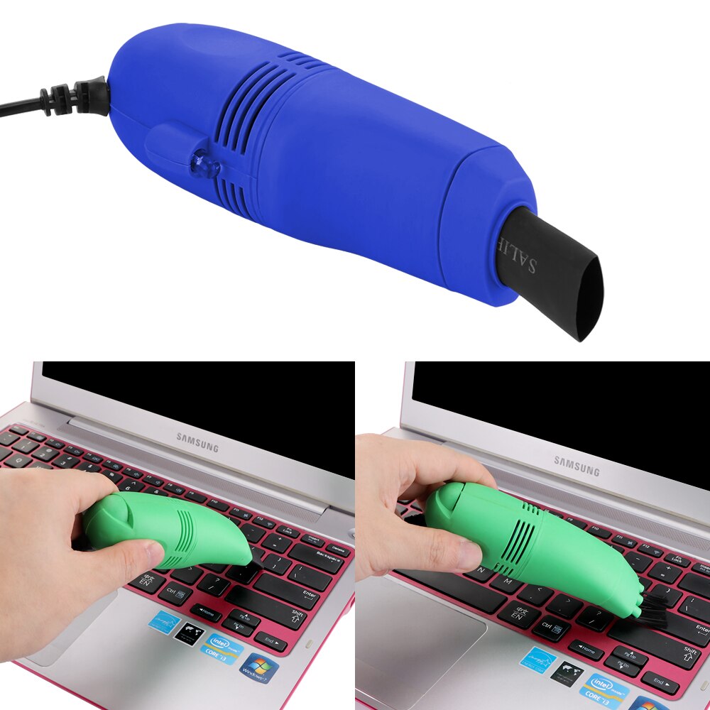 USB Vacuum Cleaner USB Gadgets For Computer Vacuum Mini USB Keyboard Mobile Phones Cleaner Laptop Brush Dust Cleaning Kit: Sky Blue