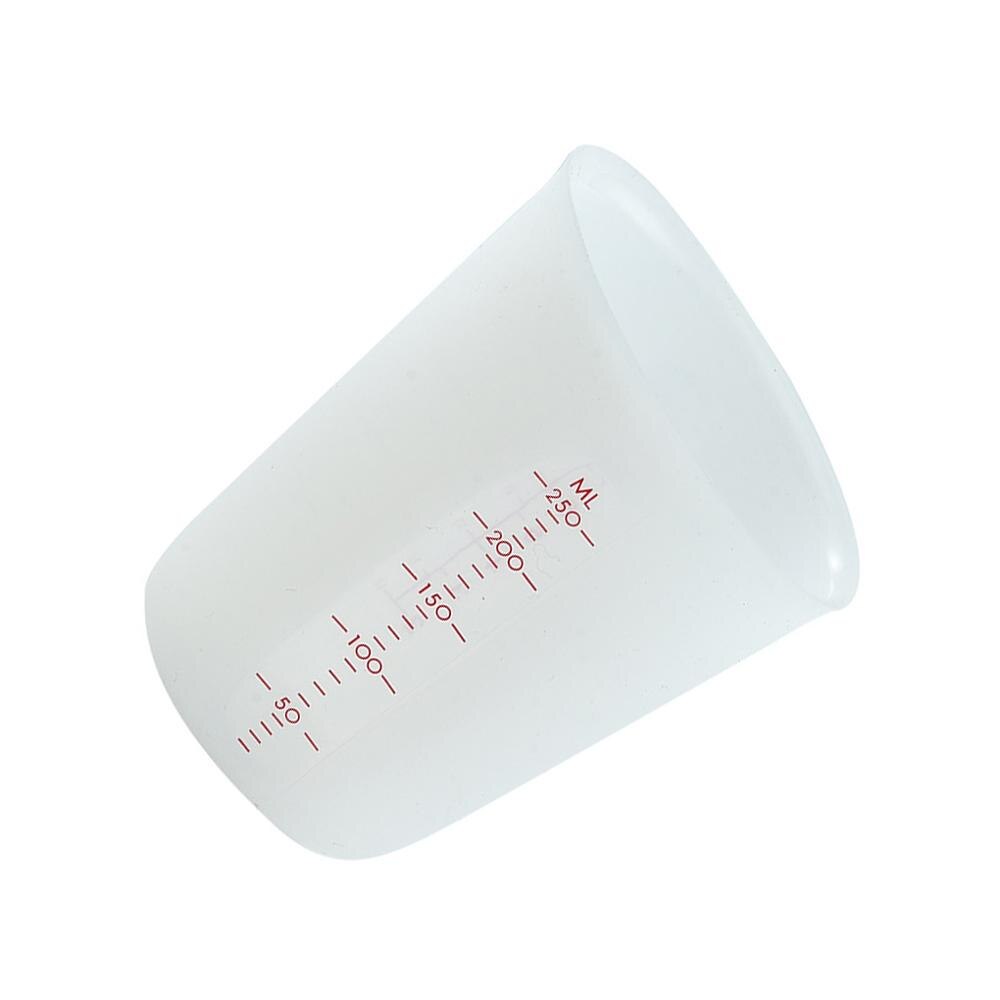 Silicone Measuring Cup Reusable Milk Coffee Measuring Cup Beaker Lab Kitchen Silicone Measuring Container 250ml/500ml