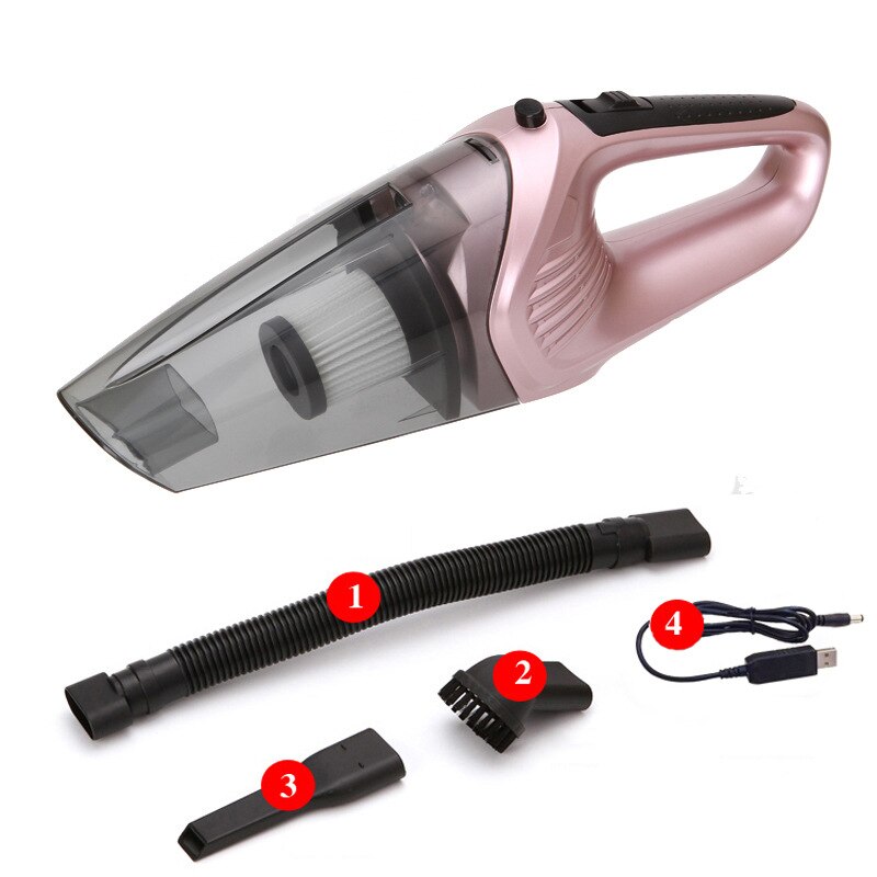 Drahtlose Auto Staubsauger Auto Haushalt Dual-benutzen-120W 6000Pa Starken Sog Mini Reiniger Handheld Auto Vakuum reiniger Baseus: kabellos Rosa