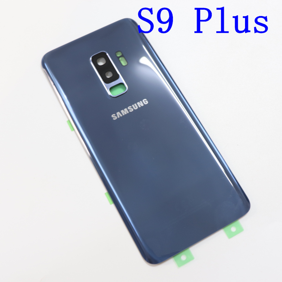 Samsung Della Copertura Posteriore Della Batteria per Samsung Galaxy S9 Più S9 + G965 SM-G965F G965FD S9 G960 SM-G960F G960FD Posteriore Posteriore cassa di Vetro: S9 Plus Blue