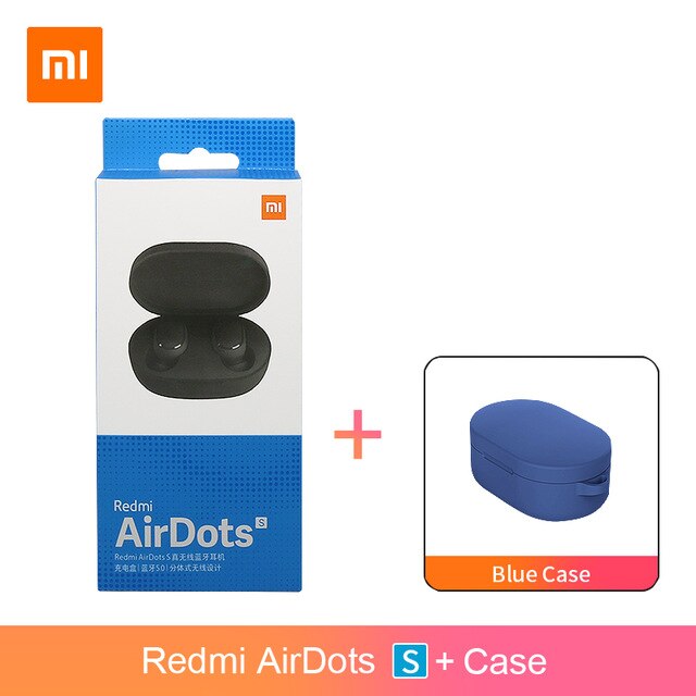 2020 brand new original Xiaomi Redmi Airdots 2 TWS auricolare senza fili di bluetooth 5.0 ricaricabile auricolare in-ear auricolare stereo: Airdots s Blue