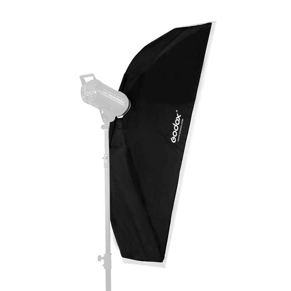 Godox 30 x 120cm 12 " x 47 " speedlite studio strobe flash fotoreflekterende softbox softbox diffuser til bowens mount