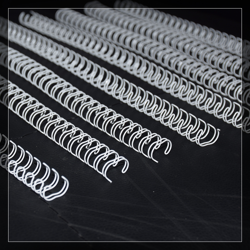50/100PCS/LOT A4 3:1/2:1 Pitch 6.4-38.1mm OY Double coil White double loop wire Calendar binding comb Binding wire rings