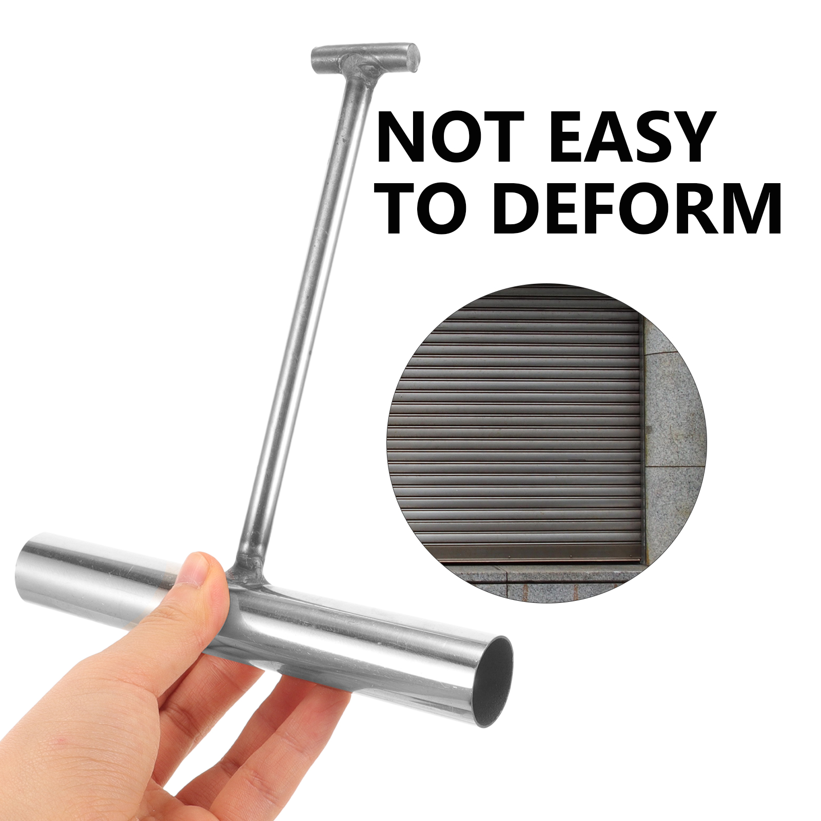 Krog til kloakdæksel løfteværktøj til kloakhul trækkrog kloakdæksel i rustfrit stål afløbsrist løfter