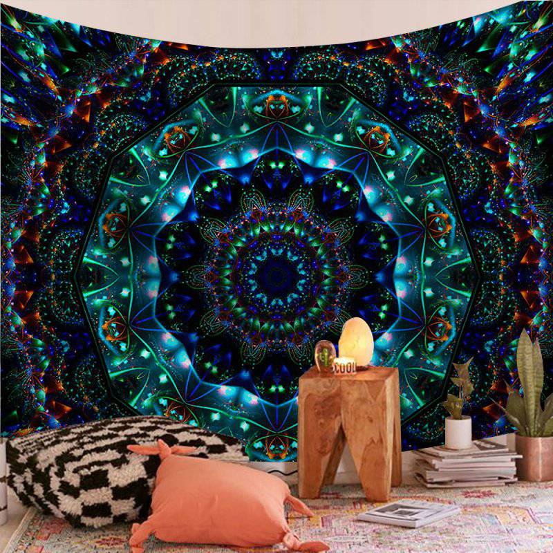 Newly India Mandala Tapestry Wall Hanging Wall Tapestry Wall Carpet Psychedelic Tapiz Witchcraft Wall Cloth Tapestries