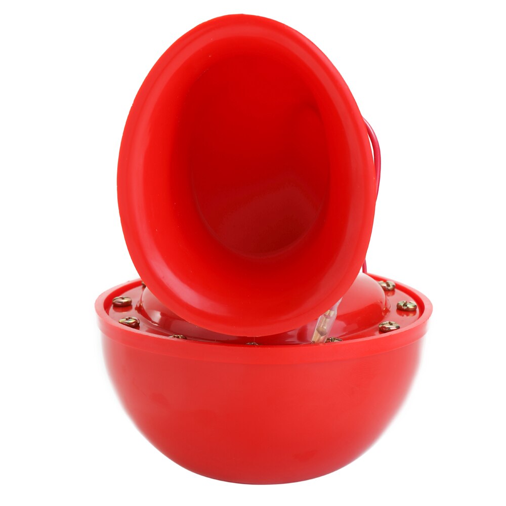 Unique Air Horn Red Electric Bull Horn Raging Sound For Car Motorcycle Truck Boat Loud Horn 200DB 12V
