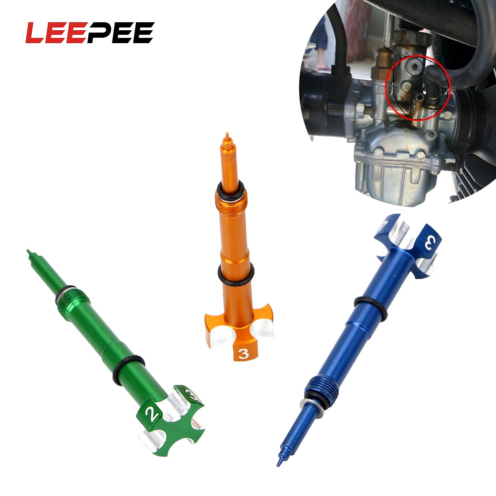 Carburador de aire de 4 tiempos, tornillo de mezcla de combustible para motocicleta, ATV, Dirt Bikes, Keihin, FCR, MX, Carby, Motor, tornillo de mezcla de combustible