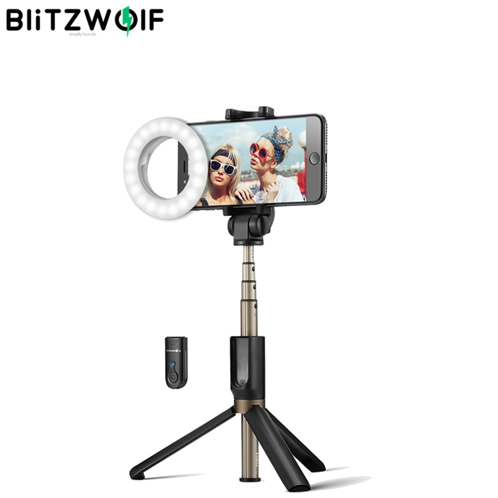 Blitzwolf BW-SL0 Led Selfie Ring Vullen Licht Clip-Op Schoonheid Oplaadbare Licht Voor Mobiele Telefoons Foto Video Led Ring licht