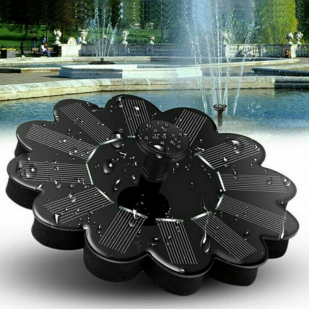 Mini Solar Powered Water Fountain Pump Waterfalls Bird Bath Outdoor Garden Pond Pool Aquarium Fountain Home Garden Decoration