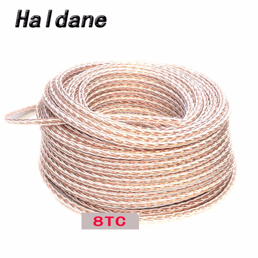 Haldane HIFI 8TC 7N OCC Pure Copper Speaker Cable Hi-End Audio Speaker Wire Loudspeaker Cable