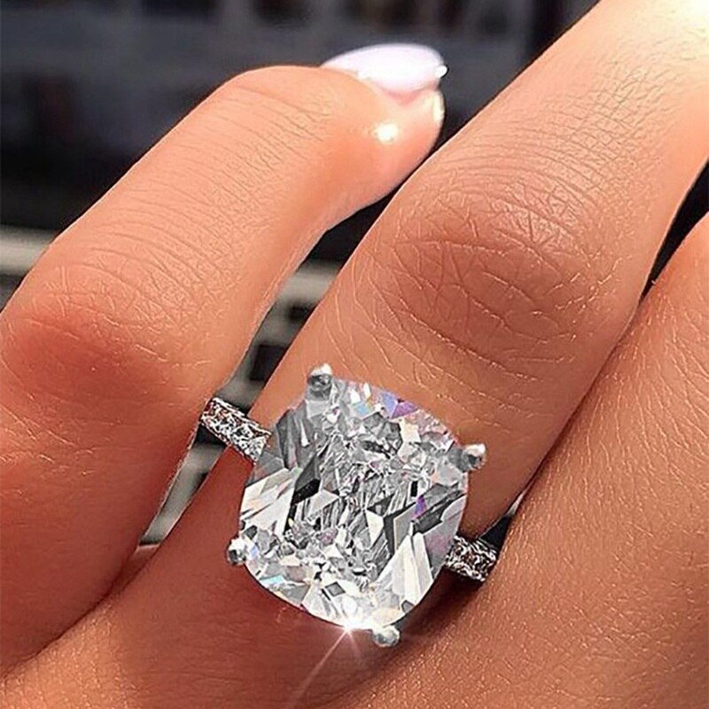 Nouvelle Simple de luxe femme anneau fête anneaux de mariage pour les femmes mariée doigt bijoux meilleur