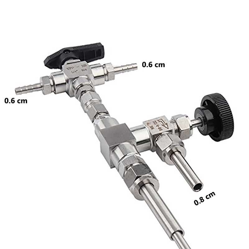 Stainless Steel Bottle Filler Counter Pressure Beer Bottling Device, Newest Bottling Equipment Beer Home Brew Filler CO2 Kit