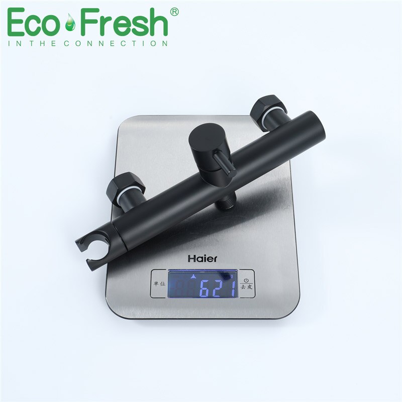 Ecofresh Badkamer Douche Bidet Wc Messing Sproeier Bidets Zwarte Moslim Douche Bidet Kraan Wall Mount Wasmachine Mengkranen