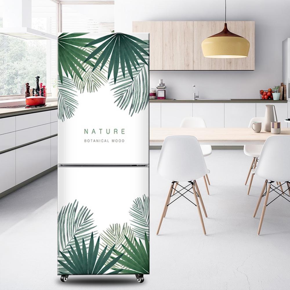 3d Fridge Sticker Door Cover PVC Refrigerator Wallpaper Wrap Vinyl Self-adhesive Removable Freeze Wall Sticker Home Decor