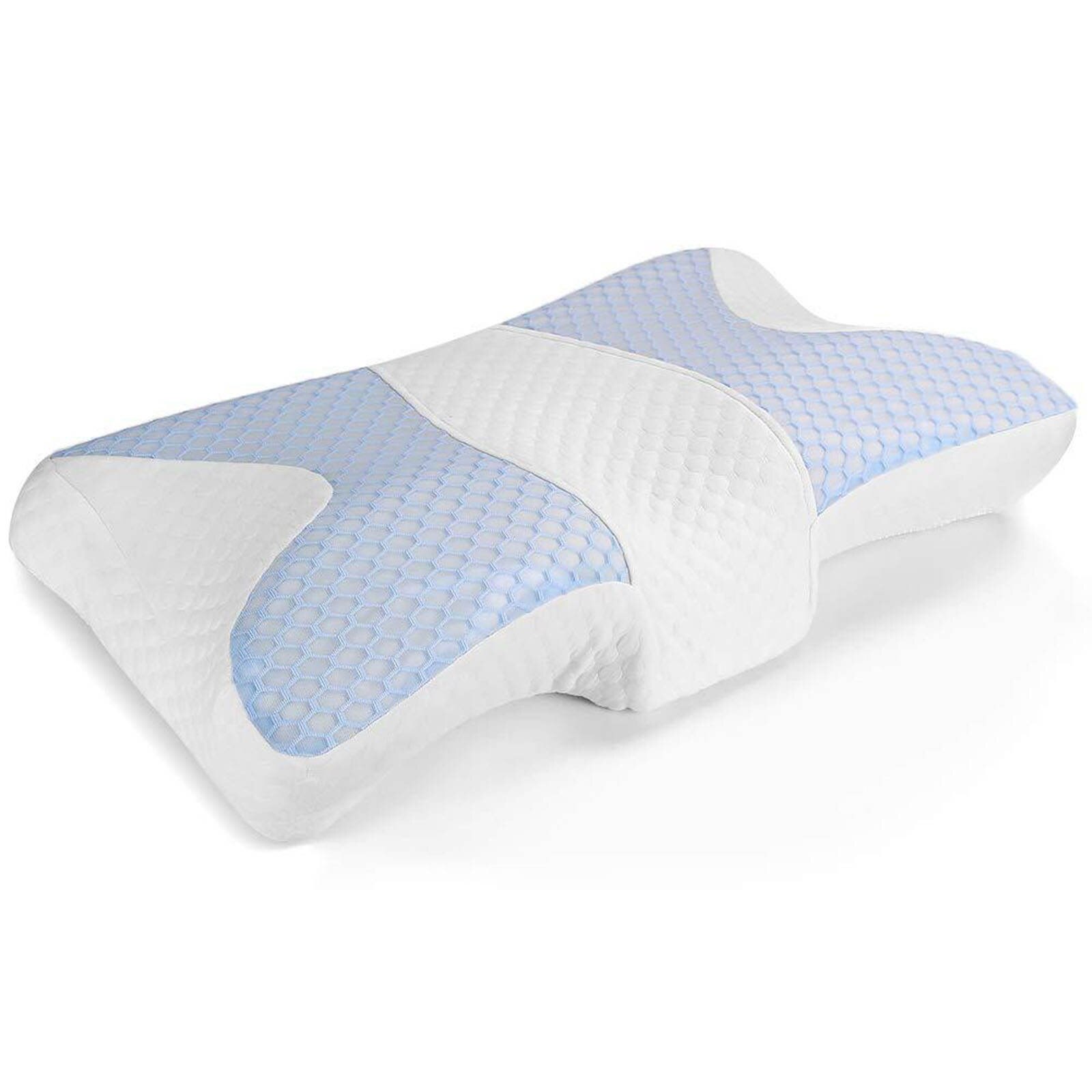 Cervical Memory Foam Pillow for Sleeping Orthopedic Neck Pillow with Contouring Neck Pain Ease for Side/Back/Stomach Sleeper